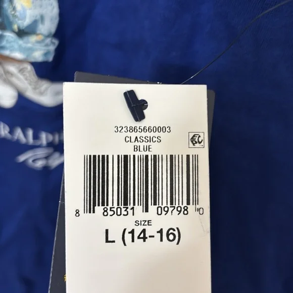 Polo Ralph Lauren bear navy T shirt NWT large - Picture 5 of 7